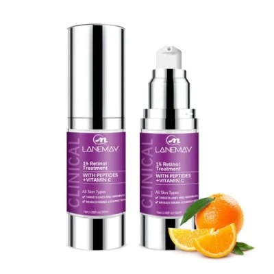 Immagine di crema contorno occhi con vitamina C + retinolo, per occhiaie e gonfiore sotto gli occhi, anti invecchiamento, al collagene, riduce linee sottili, rughe borse