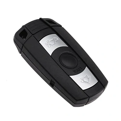 Immagine di ECSiNG 3 pulsanti portachiavi auto telecomando Smart Key Shell compatibile con BMW 1 5 6 Series X1 X5 X6 Z4 E60 E61 E63 E64 E70 E71 E72 E81 E82 E84 E87 E88 E89 E90 0 E91 E92