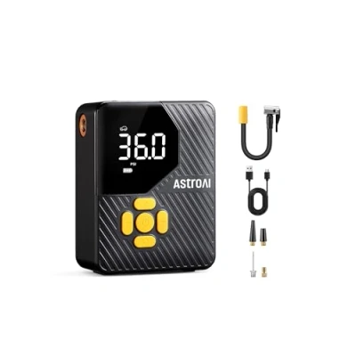 Immagine di AstroAI L7 Mini Compressore Portatile per Auto, Pneumatici Aria Portatile, Pompa Bicicletta, Portatile150PSI