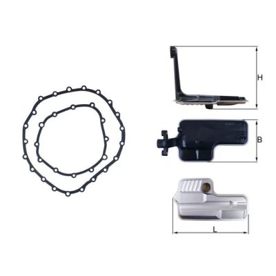 Immagine di MAHLE ORIGINAL HX 192D Filtro Cambio Automatico con guarnizione AUDI: A4 B8 Avant, A5 Sportback, A6 C7 Avant