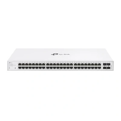 Immagine di TP Link Festa FS352G Switch Gigabit a 48 porte con 4 slot SFP, gestione cloud gratuita, routing statico, VLAN, ACL, IGMP Snooping, design senza ventole