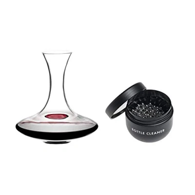 Immagine di Riedel Set di decanter Ultra con pulitore in vetro scanalato (2400/14 + 0010/05)