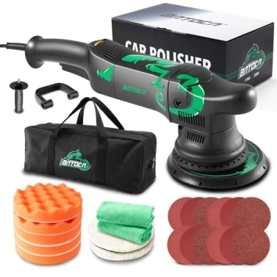Immagine di BATOCA 700W Lucidatrice Auto,Eccentrica Lucidatrice,21mm Orbitale Casuale,6 Velocità Variabili,150mm Tampone per lucidatura,Lucidatrice Elettrica,Velocità 1000 3800 Giri/Min,Accessori Ricchi