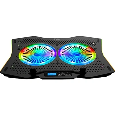 Immagine di INCA INC 606TGS Supporto per notebook con Funzione di raffreddamento HUB USB, Regolabile in altezza