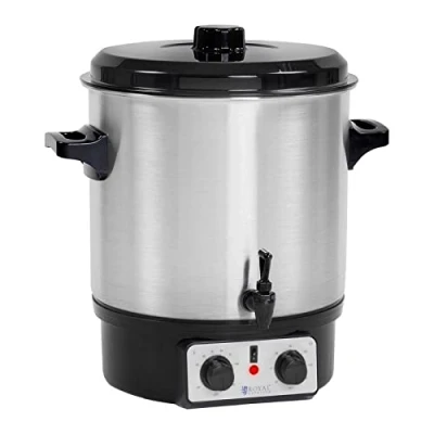 Immagine di Royal Catering Rcmw 27S Distributore Bevande Calde Pastorizzatore Bollitore (27 L, 2.000 W, 230 V, Timer, Rubinetto Di Scarico, Acciaio Inox)