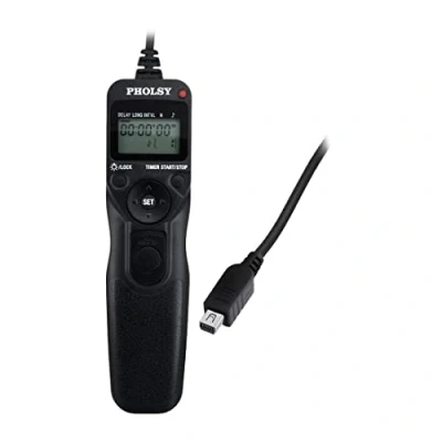 Immagine di PHOLSY O6 Timer Telecomando Fotocamera Rilascio Controllo Remoto con Intervallometro per Olympus E M1, M5 II, M10 EPL8, EPL7, EPL6, EPL5, EPL3, EPL2, ZP5, EP3, EPM2, EPM1, E600, E620, 590UZ