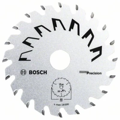 Immagine di Bosch Accessories Precision 2609256D81 Lama circolare in metallo duro 85 x 15 mm Numero di denti: 20 1 pz.