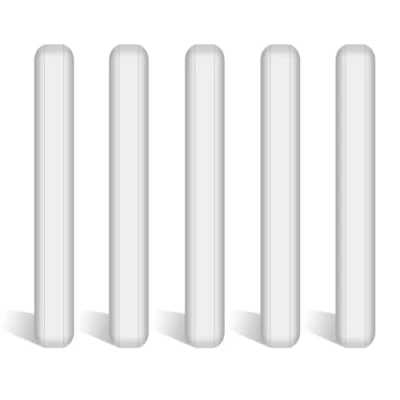 Immagine di stonylab Barra di Agitazione, Ancorette Magnetiche Rivestite in PTFE da 70 mm Mixer Bianco per Agitatori, 5 Pacchetti