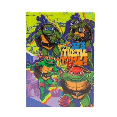 Immagine di Giochi Preziosi Tartarughe Ninja Diario Scuola 2024/2025 Ninja, Copertina a tema Turtles, Agenda Rigida 10 Mesi Non Datata, Interni Quadretti e Segnalibro, Elementari Medie 24/25