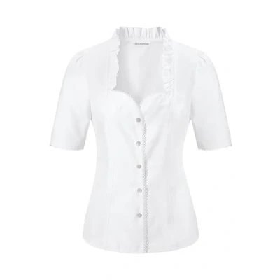 Immagine di Stockerpoint Bluse Clarissa Trachtenblusen, Bianca, 42 (Taglia Produttore:) Donna