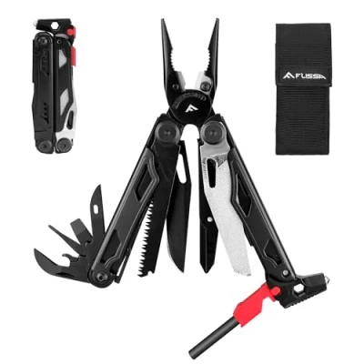 Immagine di FLISSA Pinza Multiuso 19 In 1, Strumento Multiuso,Ottimo Regalo, Accessori Per Campeggio, Riparazione, Escursionismo,Include Borsa Portatile, Nero