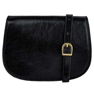 Immagine di Time Resistance Borsa Tracolla Donna in Vera Pelle Realizzata a Mano Pratica Made Italy Borsetta Piccola con Tasca per Tablet