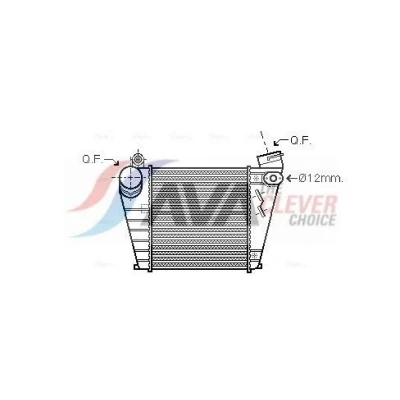 Immagine di PRASCO AIA4200 Intercooler con giunti rapidi VOLKSWAGEN: Golf 4, Bora Variant, SEAT: Leon I Hatchback, AUDI: A3 Hatchback