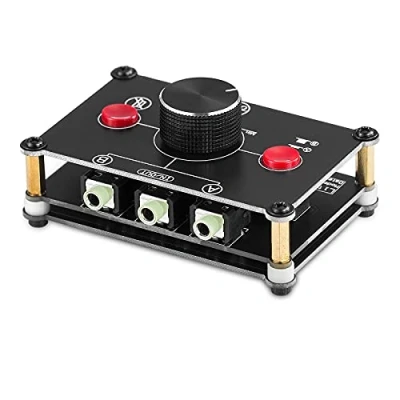 Immagine di Nobsound Little Bear MC102 Mini 2(1) in 1(2) Out, 3,5 mm, commutatore audio stereo, selettore passivo, scatola per interruttore, passivo stereo
