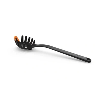 Immagine di Fiskars Servispaghetti, Lunghezza: 29 cm, Plastica/Silicone, Functional Form, Nero/Arancione, 1027301