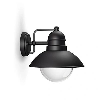 Immagine di Philips Lighting Lampada da Parete Hoverfly, per Esterno E27, 60 W, Nero