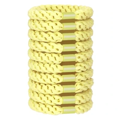 Immagine di JessLab Set 10 Elastici Capelli, Morbidi e Senza Danni Perfetti per Donne Ideali Code di Cavallo Fasce Elastiche Accessorio Ragazze Signore, Rosa