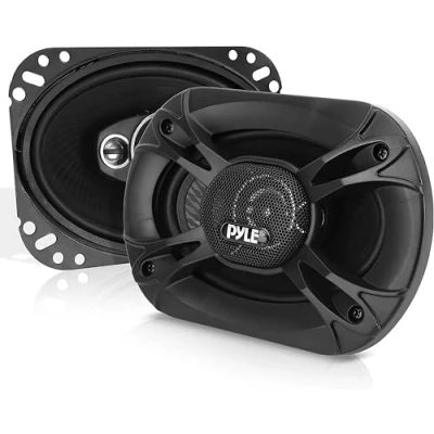 Immagine di Pyle 3 Way Universal Car Stereo Speakers 400W 6 x 8 Triaxial Loud Pro Audio Speaker OEM Quick Replacement Component Vehicle Door/Side Panel Mount Compatible PL6183BK (Pair)