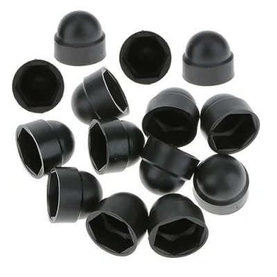 Immagine di TERF® M6 Tappi di protezione per dadi esagonali (chiave da 10 mm), in plastica, colore nero, confezione 20