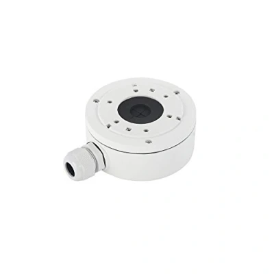 Immagine di Hikvision ds 1280ZJ XS Scatola di giunzione Deep base per 2cd2042wd i rete IP telecamera Bullet, Alluminio, Bianco, Φ100 mm