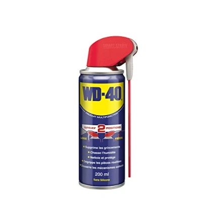 Immagine di WD 40 Prodotto multiuso, spray a doppia posizione, senza silicone, non conduttivo, compatibile con plastica, gomma e tutti i metalli, 200 ml