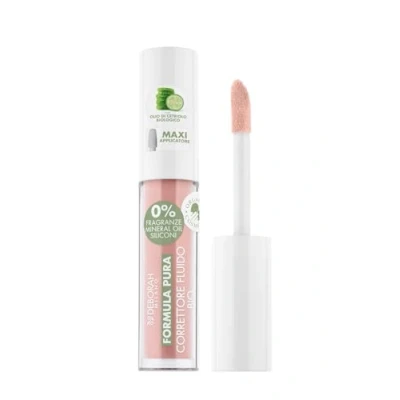 Immagine di Deborah Correttore Fluido Formula Pura Bio N.01 Fair, 0% Siliconi, Antirughe Borse e Occhiaie, riduce Imperfezioni Discromie, Finish Luminoso, con Olio di Cetriolo