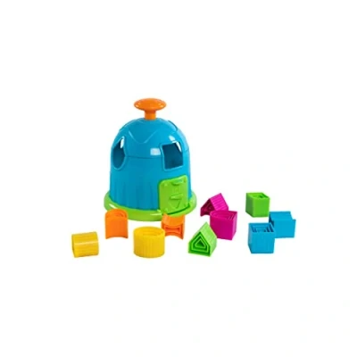 Immagine di Fat Brain Toys F267 Factory, Kids Preschool, Shape Sorter, Sorting Building Sets, Early Development Toy for Babies Aged 18 Months And Older, Multicoloured