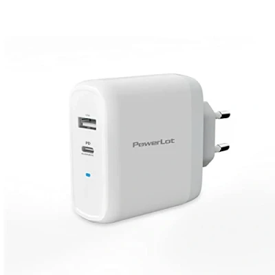 Immagine di PowerLot caricatore USB C da 60 W con alimentatore GaN Tech PD 3.0, rapido compatibile MacBook Pro, Lenovo, Surface, Dell XPS, Chromebook, HP, laptop, iPad, iPhone 14 Pro Max, DJI Mini