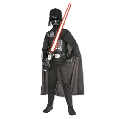 Immagine di Rubies Costume Darth Vader Classic Z per bambino, Tuta, maschera e mantello stampati. Film ufficiali Lucas, Carnevale, Compleanni, Halloween, Feste Natale