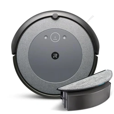 Immagine di iRobot Roomba Combo i5, Robot Aspirapolvere Lavapavimenti, Mappatura Intelligente, Wi Fi, Rilevamento Ostacoli, 2 Spazzole in Gomma Multi Superficie, Programmabile con App e Assistente Vocale
