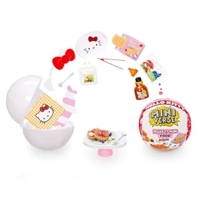 Immagine di Miniverse Make It Mini Food Sanrio Hello Kitty di MGA Miniature da Collezione, Confezione Misteriosa, Gioco in Resina, Repliche Cibo. Età 8+. NON COMMESTIBILE