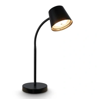 Immagine di BRILONER LED Tischlampe kabellos mit Touch, schwenkbar, drehbar, Akku &amp; Lichtquelle tauschbar, Nachttischlampe, Leselampe, Schreibtischlampe, Tischleuchte, Lampe, Home Office, 38,5cm, Schwarz