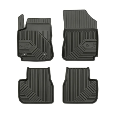 Immagine di FROGUM No. 77 77408173 Set tappetino Gomma anteriore e posteriore 4 nero Su misura CITROËN: C4 II Cactus