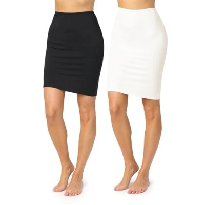 Immagine di Merry Style Sottogonna Donna MS10 204(2Pack Nero/Ecru, S)