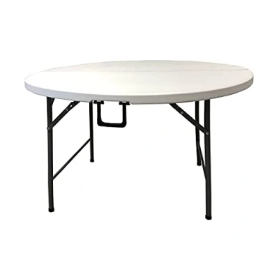 Immagine di HomeLux 710091 Tavolo Pieghevole in Resina, Rotondo, 120 cm, Altezza 74 Multicolore