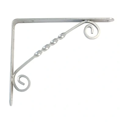 Immagine di Amig Staffa per mensole a muro Supporti Reggimensola Staffe in Acciaio Colore: Grigio Metallizzato Dimensioni: 250 x 200 Peso max: 60 kg