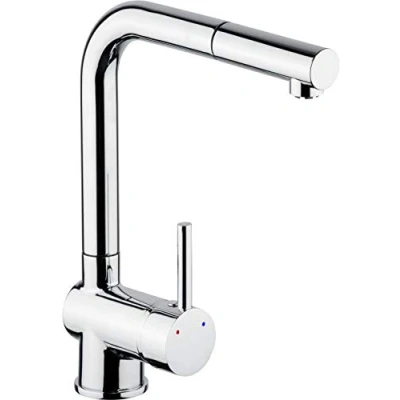 Immagine di Cornat Livenne LIV535 Rubinetto monocomando per lavello con corpo in ottone di alta qualità, cromato