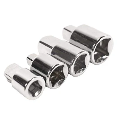 Immagine di DIGIFLEX Adattatori portainserti chiave a cricchetto Convertitori utensili Riduttori 4 pz Set da 1/2&quot; 3/8&quot; 1/4&quot;