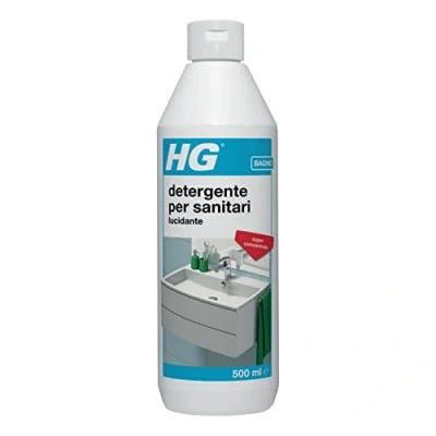 Immagine di HG Detergente per Incrostazioni di Calcare, Ripristina la Brillantezza del Bagno, Utilizzabile su Lavandini, Docce, Vasche da Bagno e WC, 500 ml