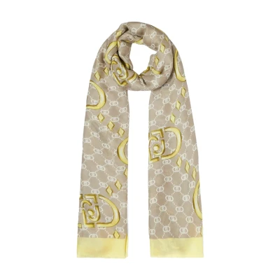 Immagine di LIU JO Stole WITH LOGO Sciarpa, Donna, Taglia: One Size, Yellow