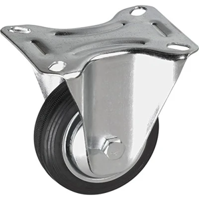 Immagine di Metafranc 800630 Rullo di Supporto Ø 100 mm, 104 x 80 Gomma Piena, Cuscinetto a rulli, Cromo