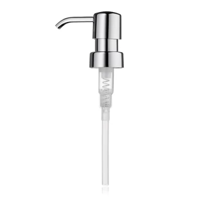 Immagine di KECKU 20634 Dispenser di Sapone Pompa Tara in plastica ABS 6, 5 x 3, 10, cm plastica, Cromato, 6.5 3.5 10.5