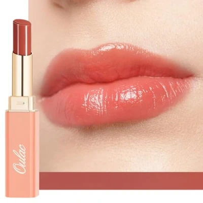 Immagine di Oulac 2 in 1 Rossetto e Balsamo Labbra Albicocca, Succoso Lucido,Effetto Idratante Nutriente, Cura delle Labbra, Fornisce Morbidezza alle Secche Screpolate, Vegan (16)Apricot Crush