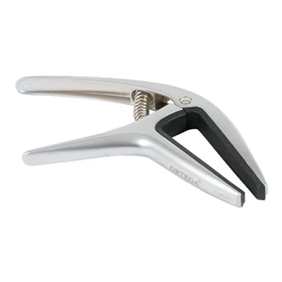 Immagine di Ortega Guitars twcapo cr Twin capo reversibile a due vie Fits Curved &amp; classico piatto delle tastiere, cromato