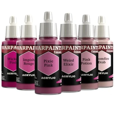 Immagine di The Army Painter, Warpaints Fanatic Flexible Triad: Pinks 6x18 ml Colori Acrilici modellismo per Miniature Dnd e Warhammer 40k