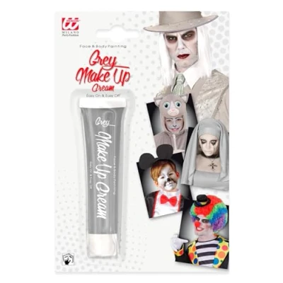 Immagine di WIDMANN 4034G Make Up in Tubo Bambino Unisex, Fantasmi, Grim Reaper, Pirati, Teschi, Carnevale, Halloween, 28 Ml, Colore Grigio