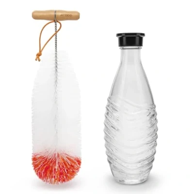 Immagine di ATDDO 1 Pezzi Scovolino Bottiglie Compatibile con Sodastream Bottiglie, Lungo Pulisci di Vetro, Spazzola per Collo Stretto Biberon