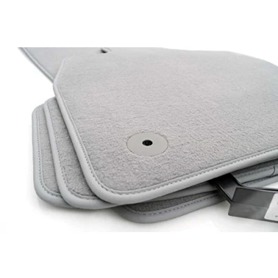 Immagine di tappetini per auto Audi A6 S6 C6 4 F originale qualità velluto, 4 pezzi grigio