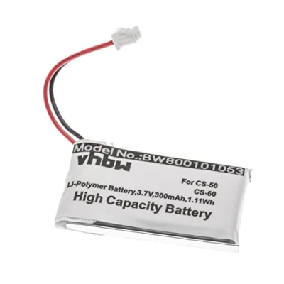 Immagine di vhbw batteria compatibile con Plantronics CS50, CS50USB, CS510 auricolari cuffie wireless (300mAh, 3,7V, Li Ion)