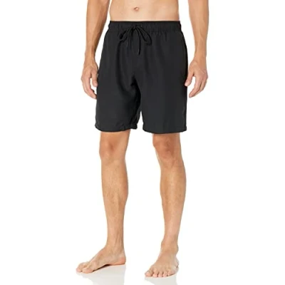 Immagine di Amazon Essentials Pantaloncini da Bagno Ad Asciugatura Rapida 23 cm Uomo, Nero, S